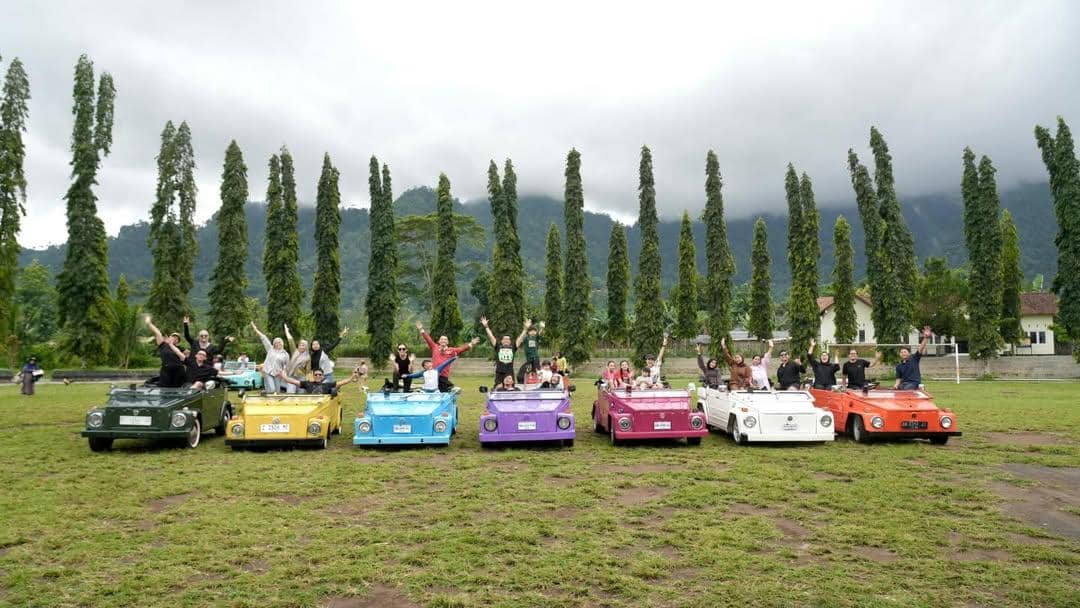 Ashanty dan keluarga main ATV di Magelang