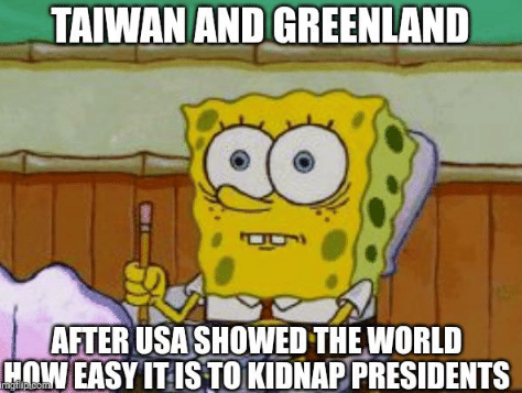 meme kondisi geopolitik Venezuela