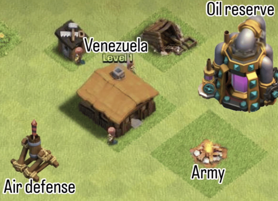 meme kondisi geopolitik Venezuela 