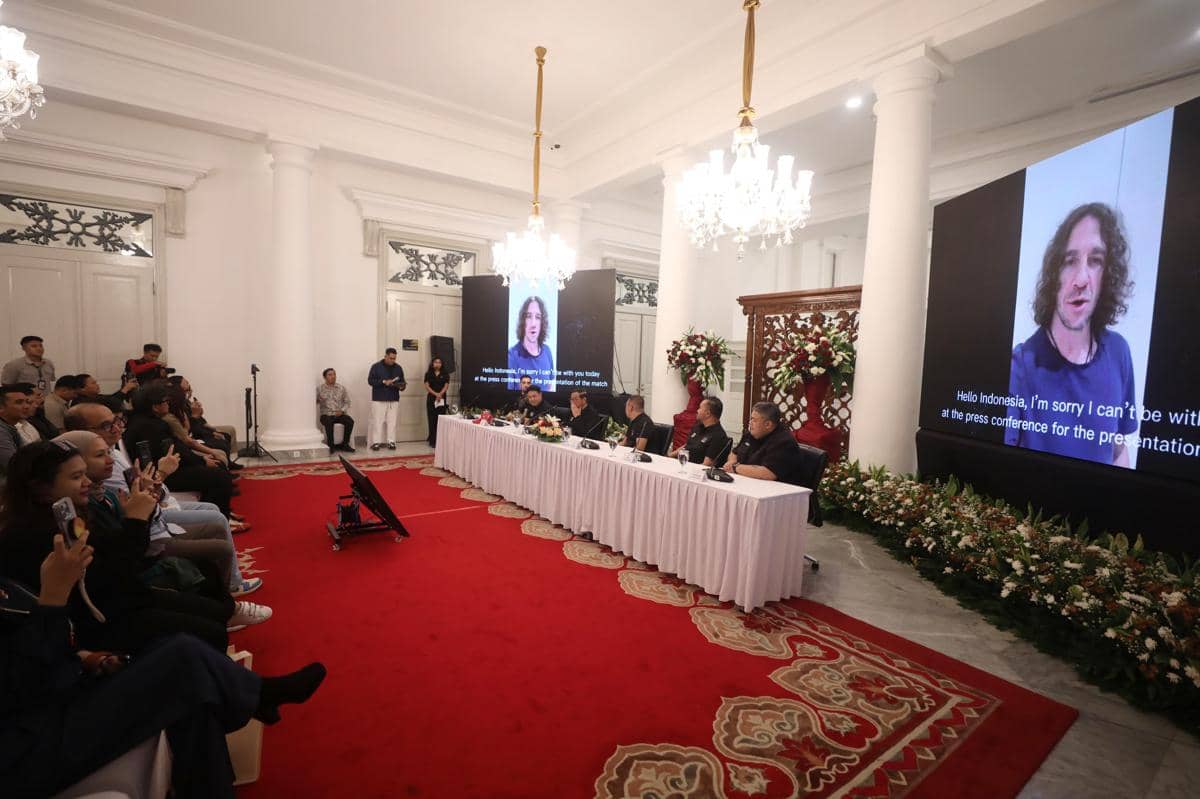 Gubernur Pramono dukung  Clash of Legends Jakarta 2026 dalam konferensi pers di Balairung, Balai Kota Jakarta