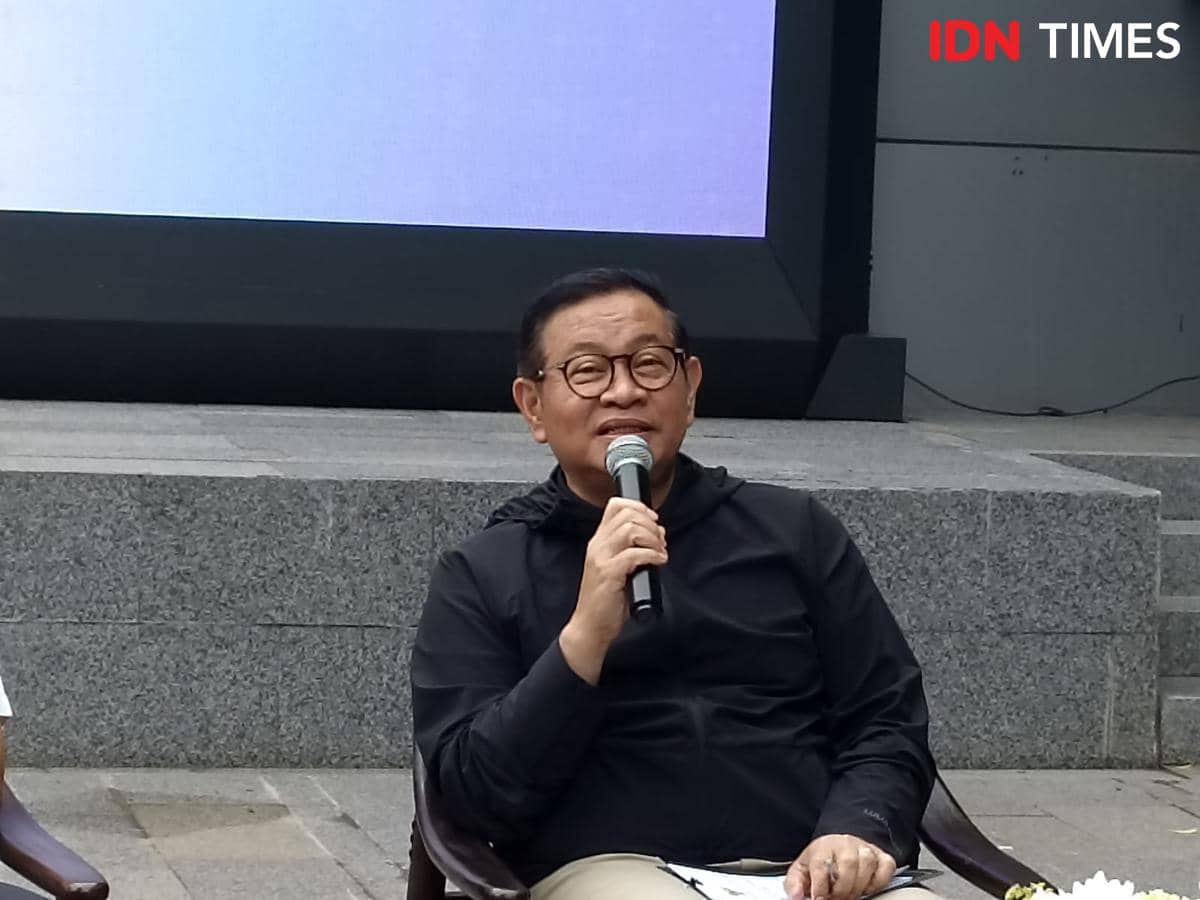 Gubernur DKI Jakarta Pramono Anung dalam acara media gathering di  Jakarta Pusat