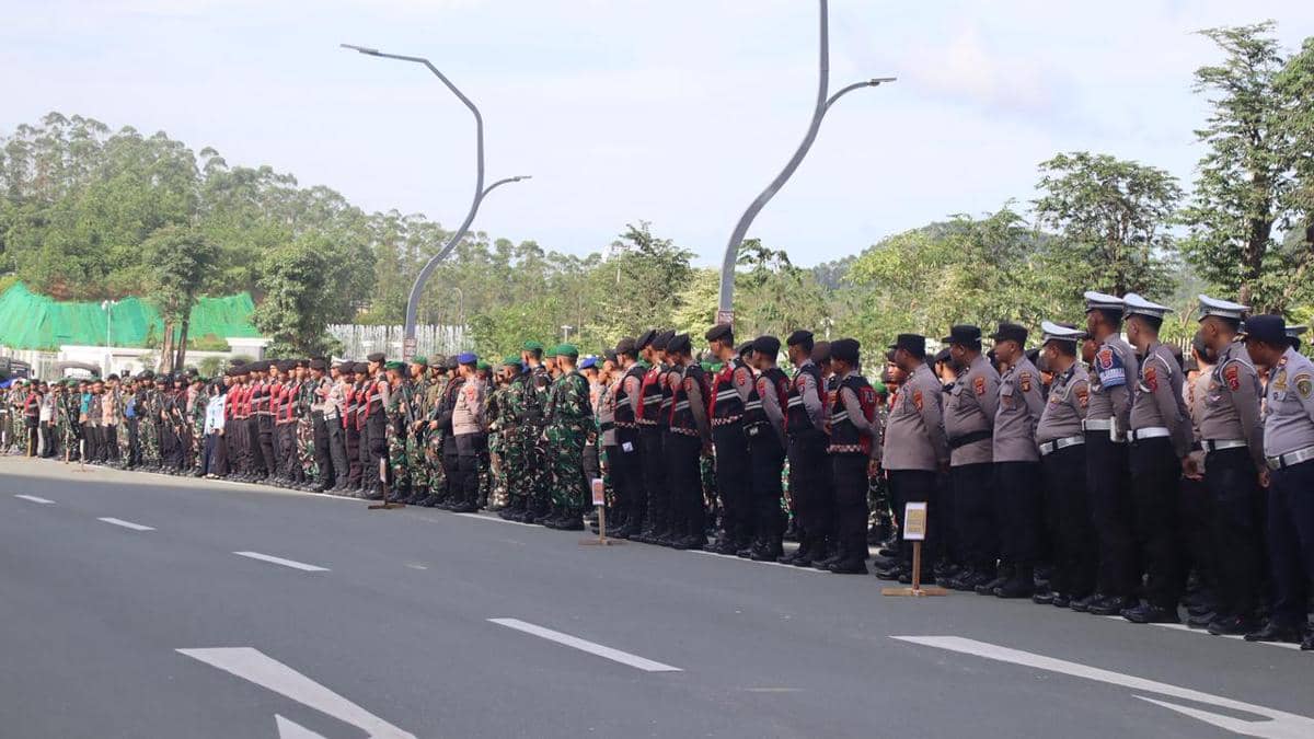 Personel gabungan laksanakan apel kesiapsiagaan taktis kunjungan RI 1 (IDN Times/istimewa)