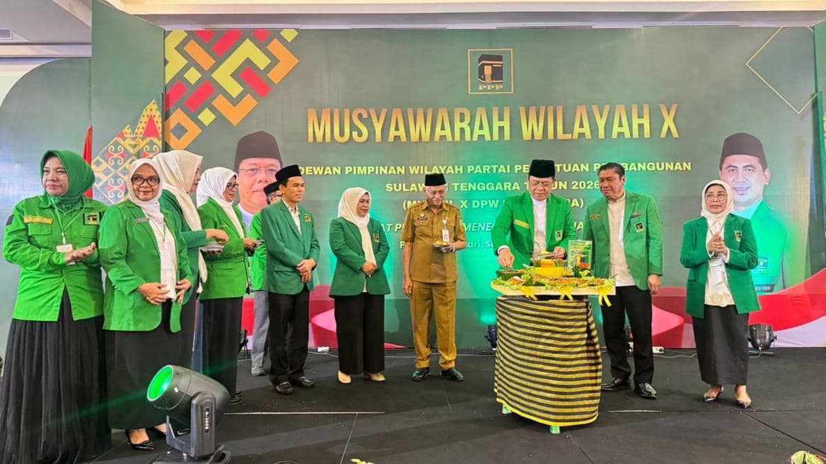 Ketua Umum PPP, Muhamad Mardiono, menghadiri Musyawarah Wilayah (Muswil) DPW PPP Sulawesi Tenggara (Sultra) di Kendari, Senin (12/1/2026) (dok. PPP)