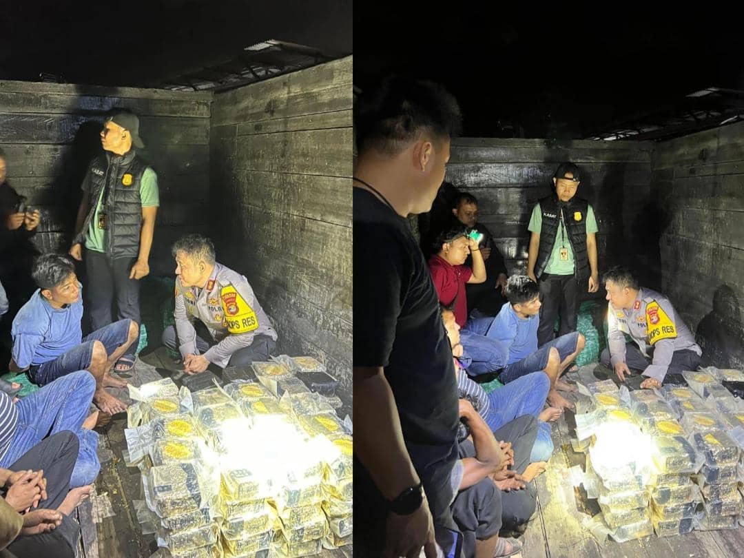Personel Satresnarkoba Polres Lampung Selatan menggagalkan penyelundupan narkoba 122,51 Kg sabu di Pelabuhan Bakauheni.