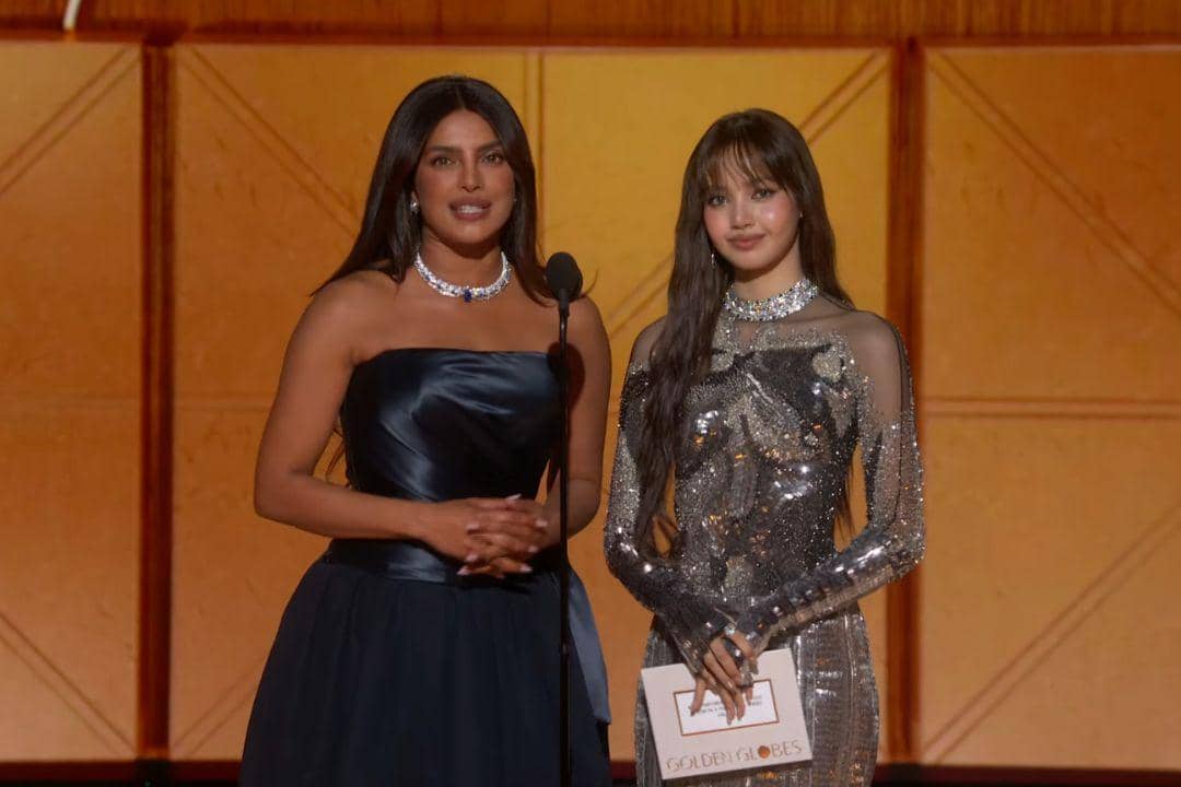 Priyanka Chopra Jonas dan Lalisa Manobal sebagai presenter di Golden Globes 2026