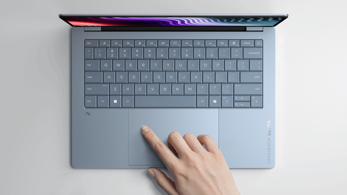 HP OmniBook Ultra 14_StoneBlue_Top_Keyboard.png