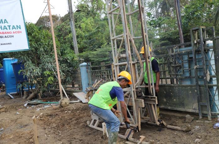 Percepatan sumur bor penuhi air bersih Aceh Tamiang