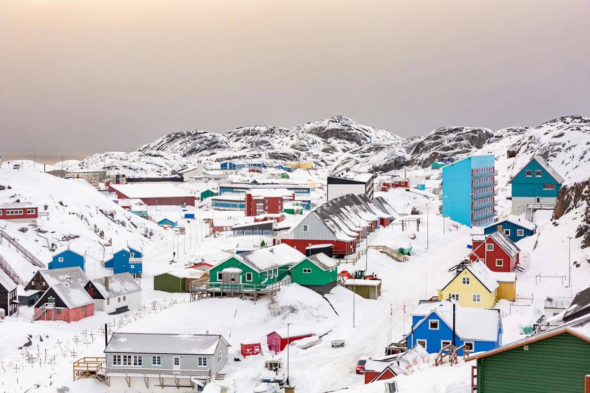 kota Maniitsoq di Greenland 
