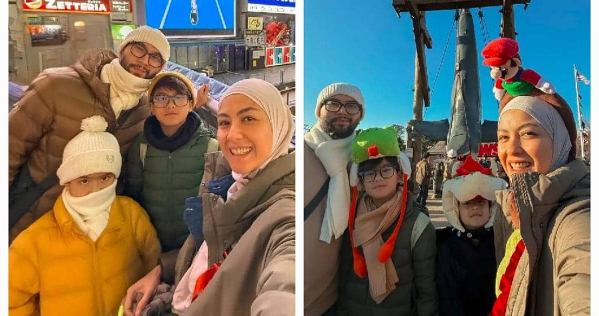 Revalina S. Temat dan keluarga liburan di Jepang