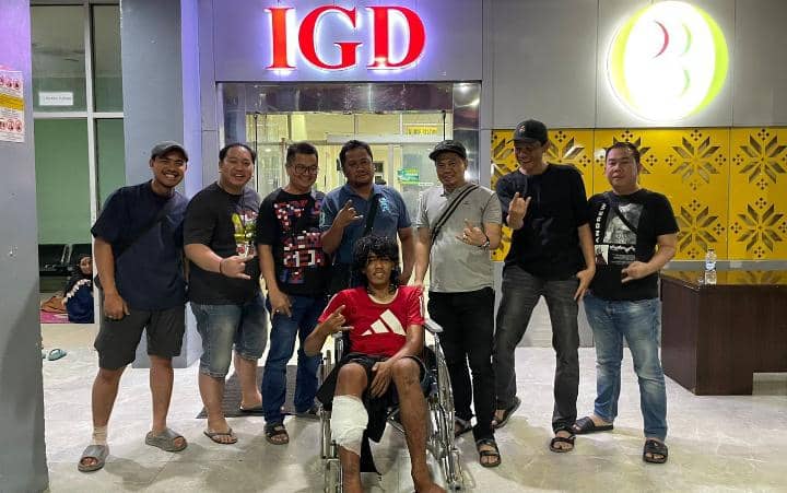 Pelaku Curanmor saat diringus Satreskrim Polrestabes Palembang. (Dok. Polrestabes Palembang)