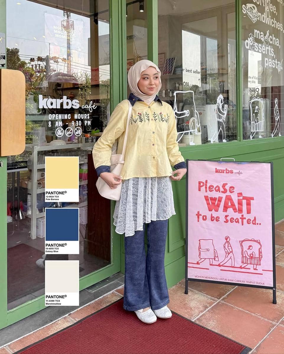 referensi style hangout ke cafe ala Meirani Amalia