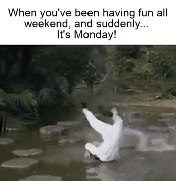 meme kocak tentang Senin pagi