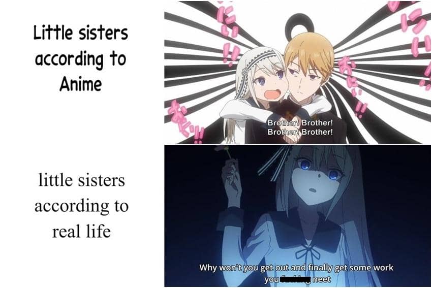 meme anime tentang saudara cewek