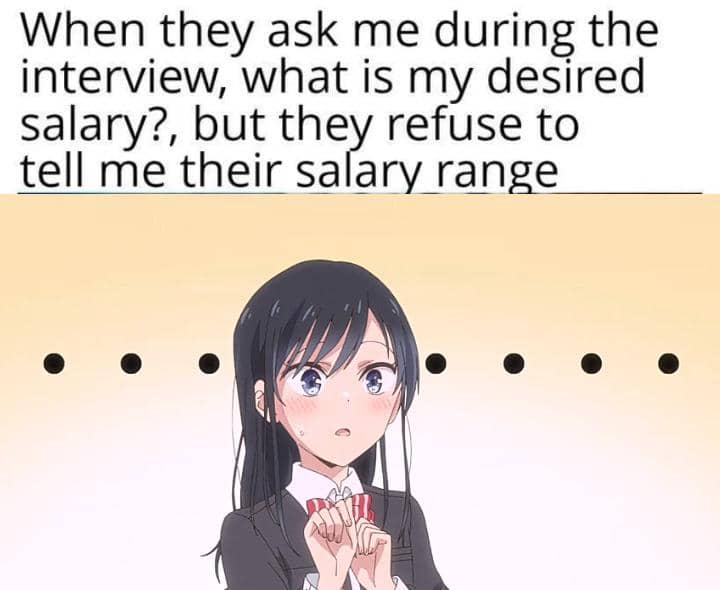 meme anime tentang gaji