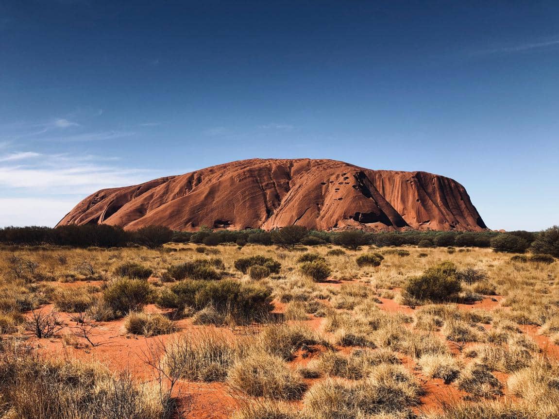 ilustrasi Taman Nasional Uluru Australia 
