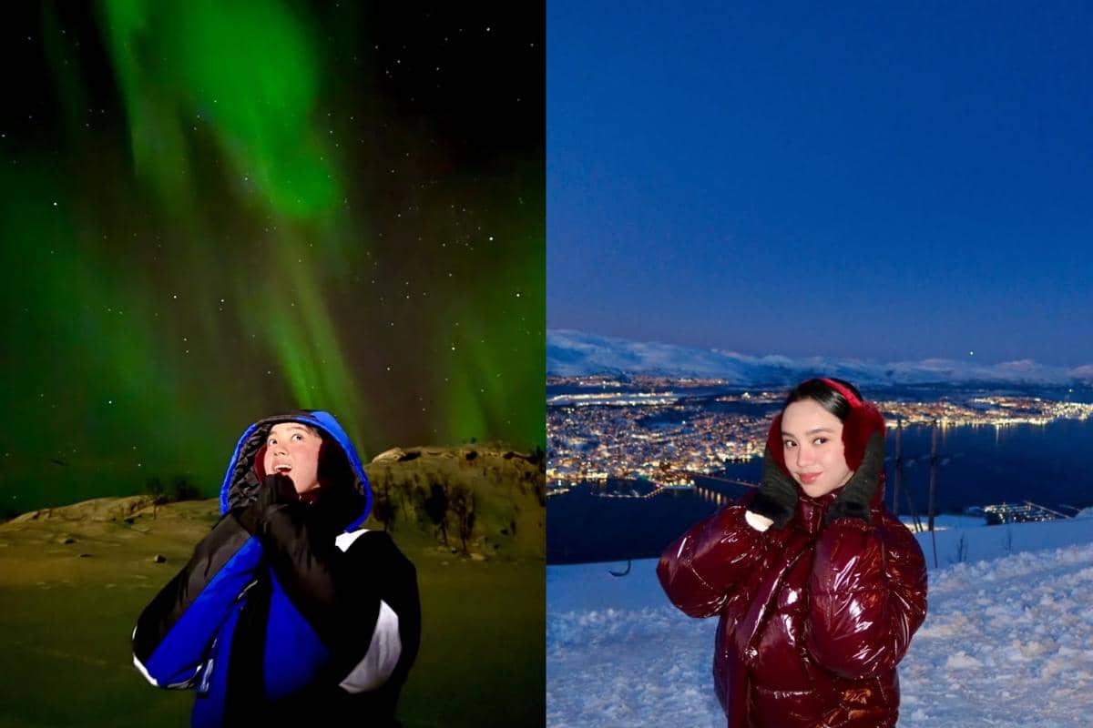 Lyodra liburan musim dingin di Norwegia