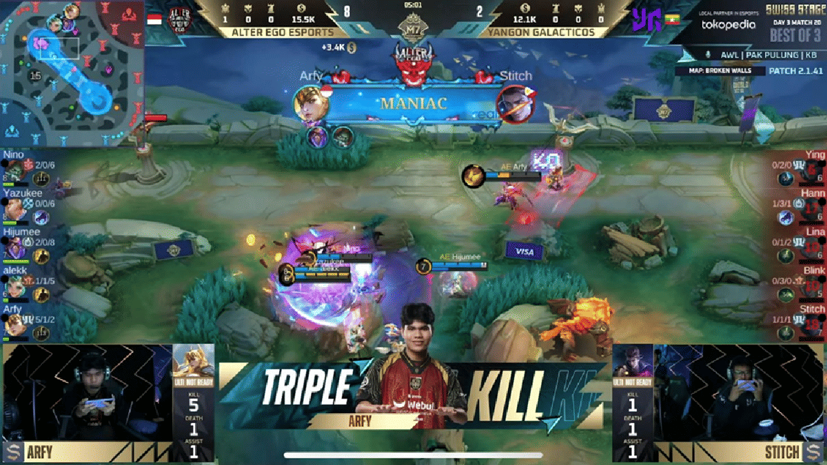 Arfy berhasil dapat Maniac menggunakan Freya