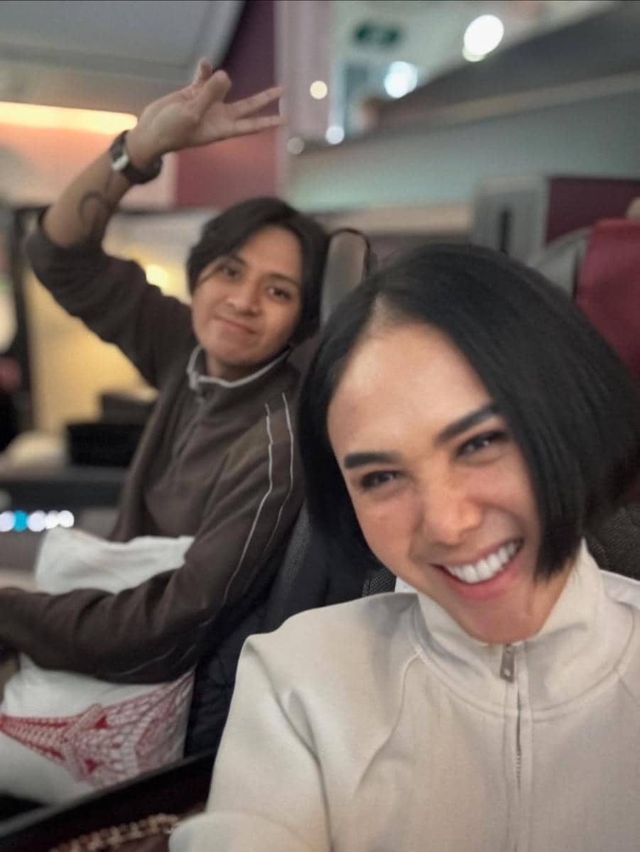 Yuni Shara dan Cavin liburan berdua di Barcelona