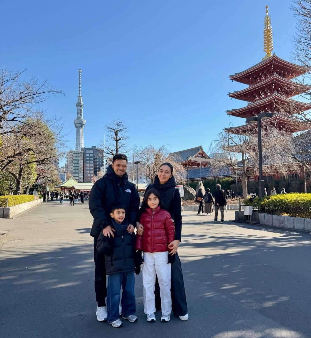 Keluarga Nabila Syakieb liburan awal tahun 2026 ke Jepang
