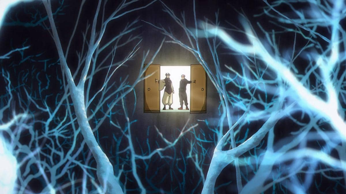 Choso dan Yuji membuka pintu ke ruangan Tengen - Jujutsu Kaisen S3