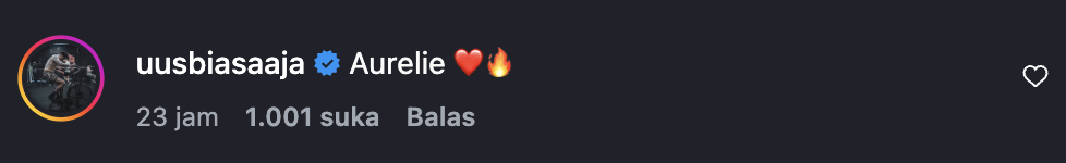 seleb yang dukung Aurelie Moeremans 