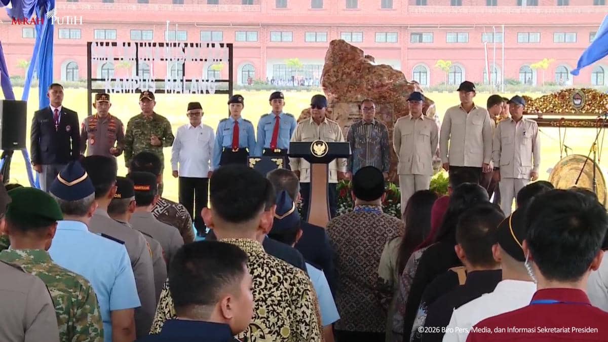 Prabowo Resmikan SMA Taruna Nusantara Malang