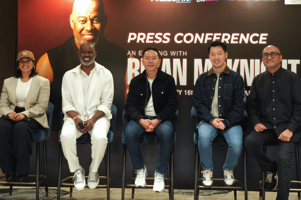 Press conference konser Brian McKnight di Jakarta, Selasa (13/1/2026)