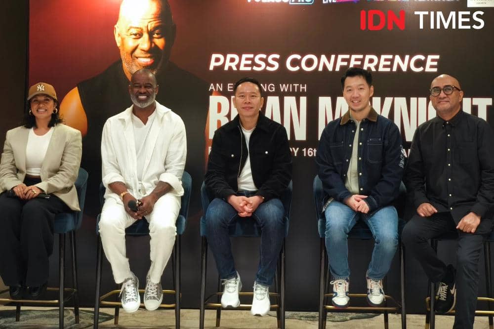 Press conference konser Brian McKnight di Jakarta, Selasa (13/1/2026)