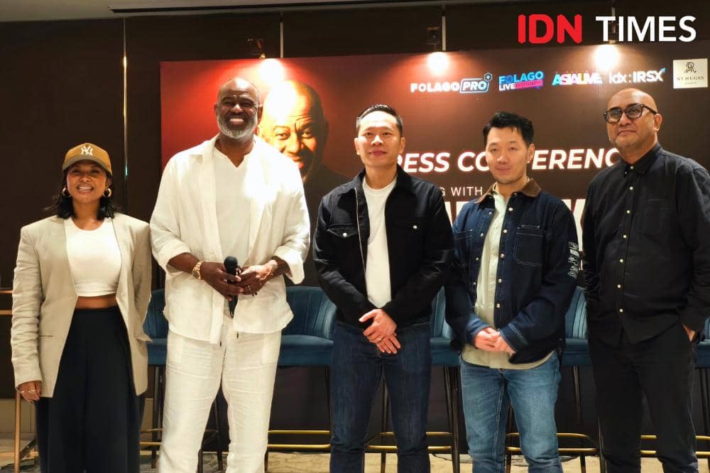Press conference konser Brian McKnight di Jakarta, Selasa (13/1/2026)