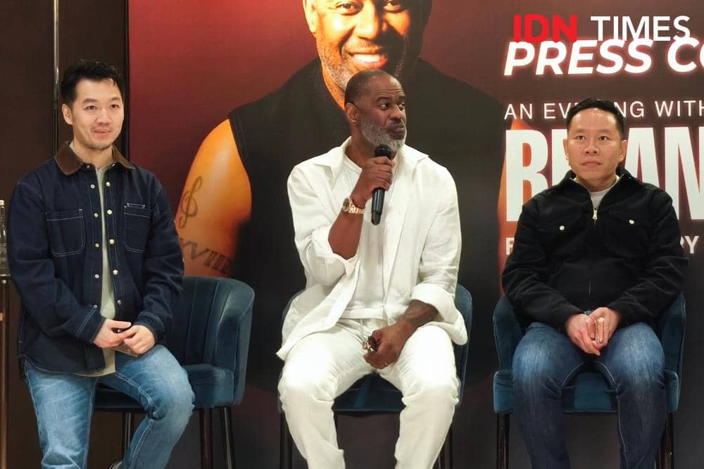 Press conference konser Brian McKnight di Jakarta, Selasa (13/1/2026)