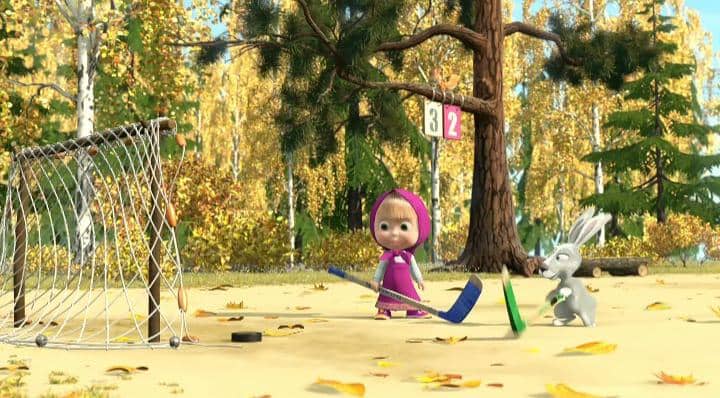 cuplikan Masha and The Bear "Swept Away"