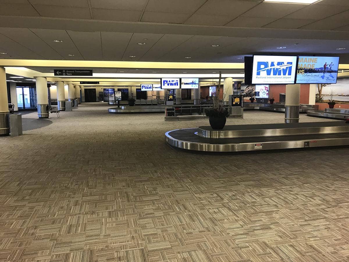 potret area pengambilan bagasi