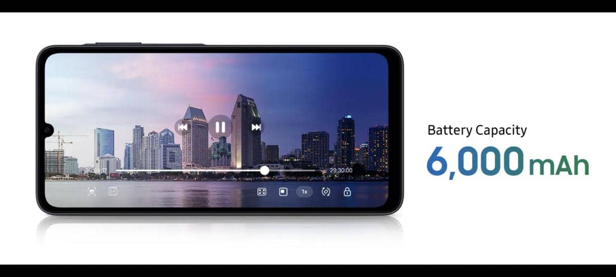 ilustrasi kapasitas baterai Samsung Galaxy A07 5G 