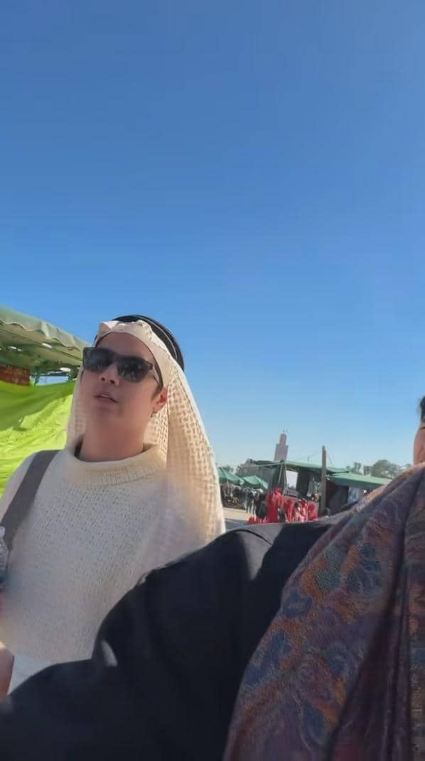 Alyssa Daguise belanja di pasar Maroko (tiktok.com/@thoriqhal)