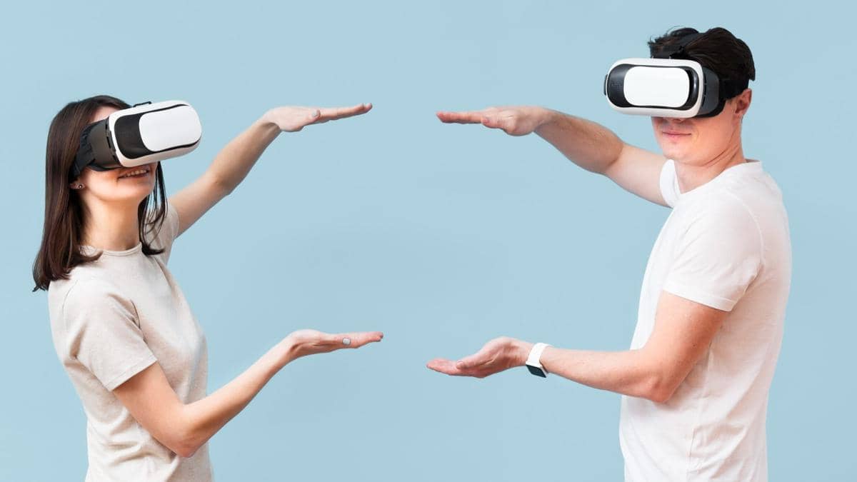 ilustrasi produk VR Metaverse