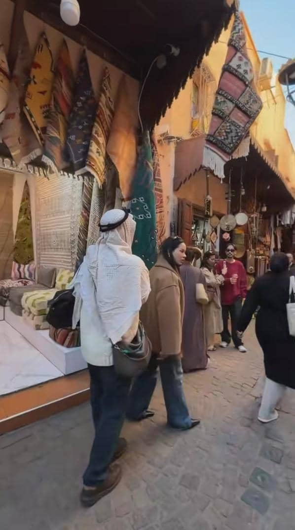 Alyssa Daguise belanja di pasar Maroko (tiktok.com/@thoriqhal)