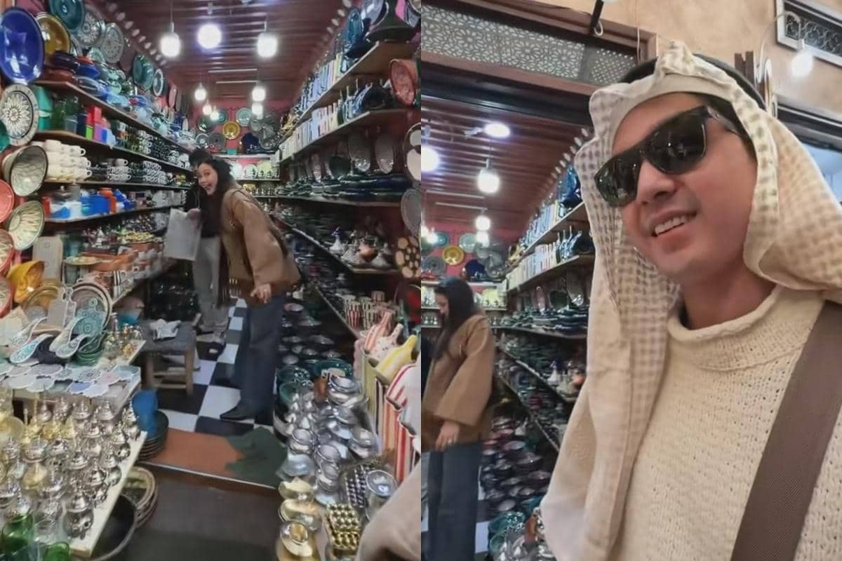 Alyssa Daguise belanja di pasar Maroko (tiktok.com/@thoriqhal)