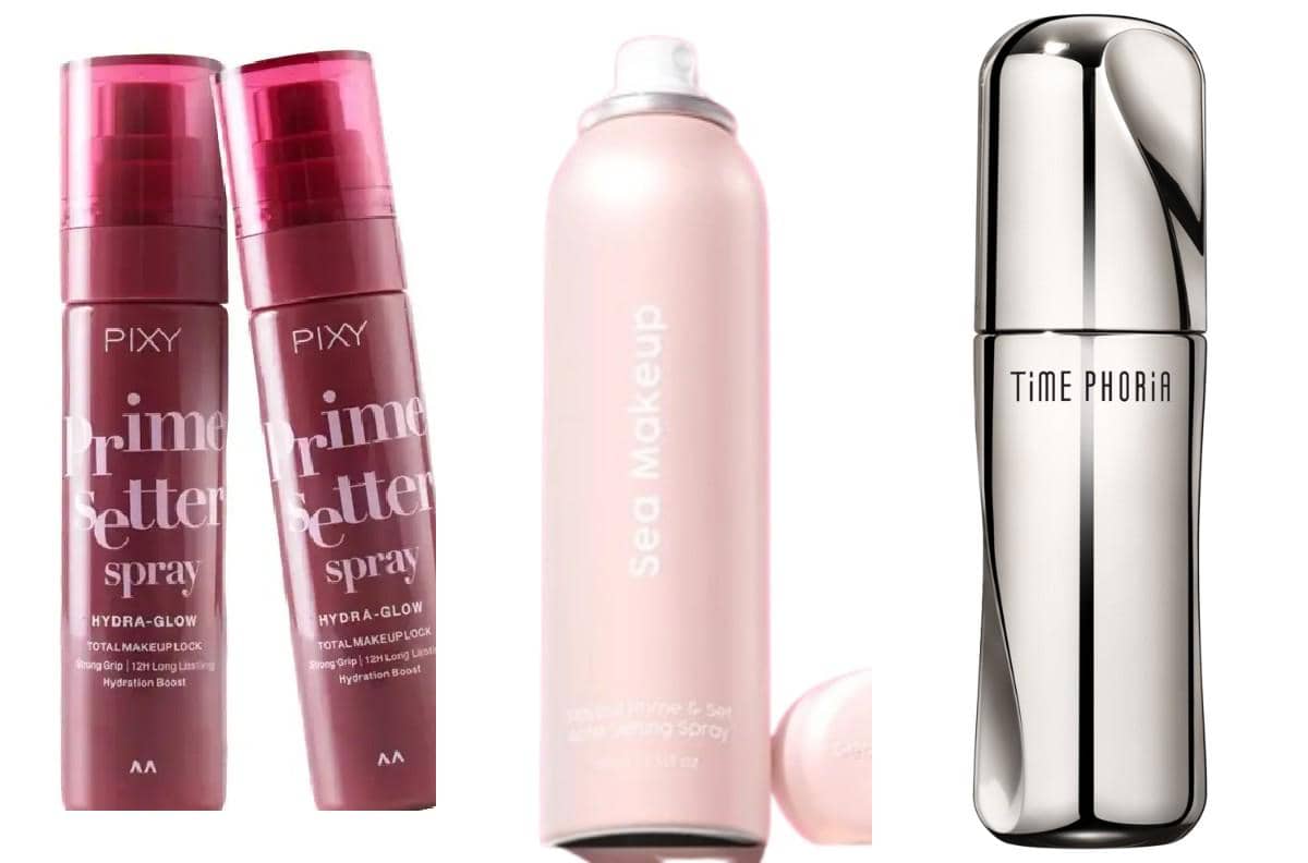 Setting Spray PIXY, Sea Makeup, dan Time Phoria