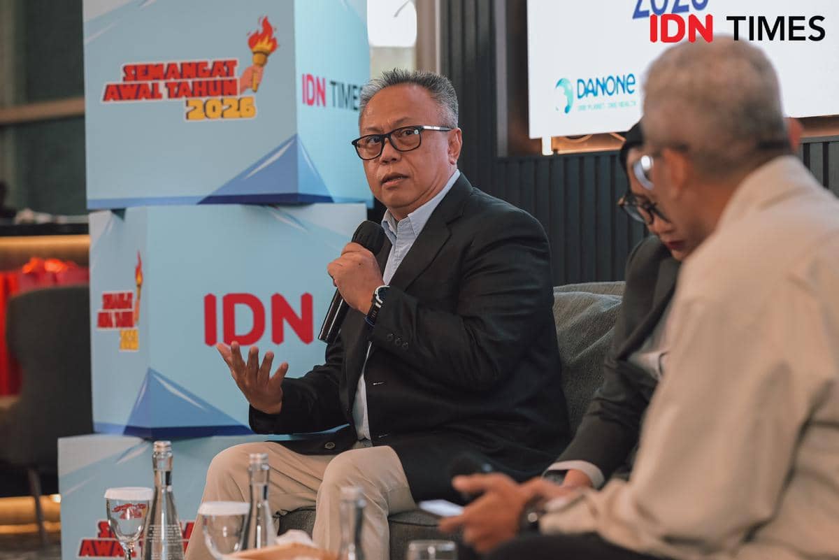 Direktur Komunikasi Danone Indonesia, Arif Mujahidin dalam acara SAT 2026. 