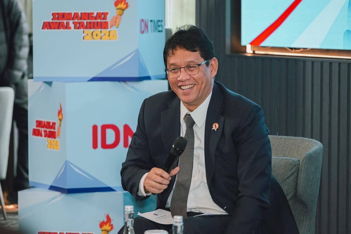 Menteri Keuangan (Menkeu) Purbaya Yudhi Sadewa dalam acara SAT 2026. 