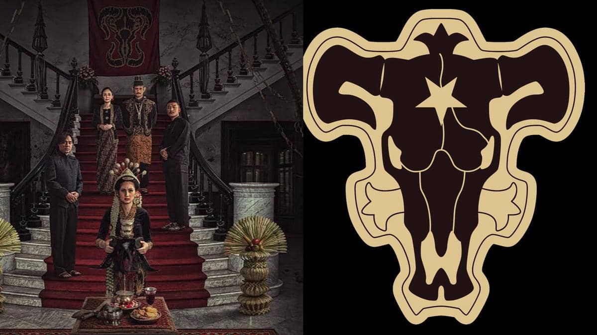 Logo keluarga Kuncoro dan Black Bull yang hampir mirip - Janur Ireng & Black Clover