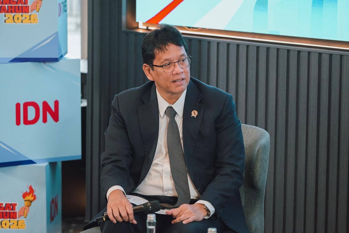 Menteri Keuangan (Menkeu) Purbaya Yudhi Sadewa dalam acara SAT 2026. 