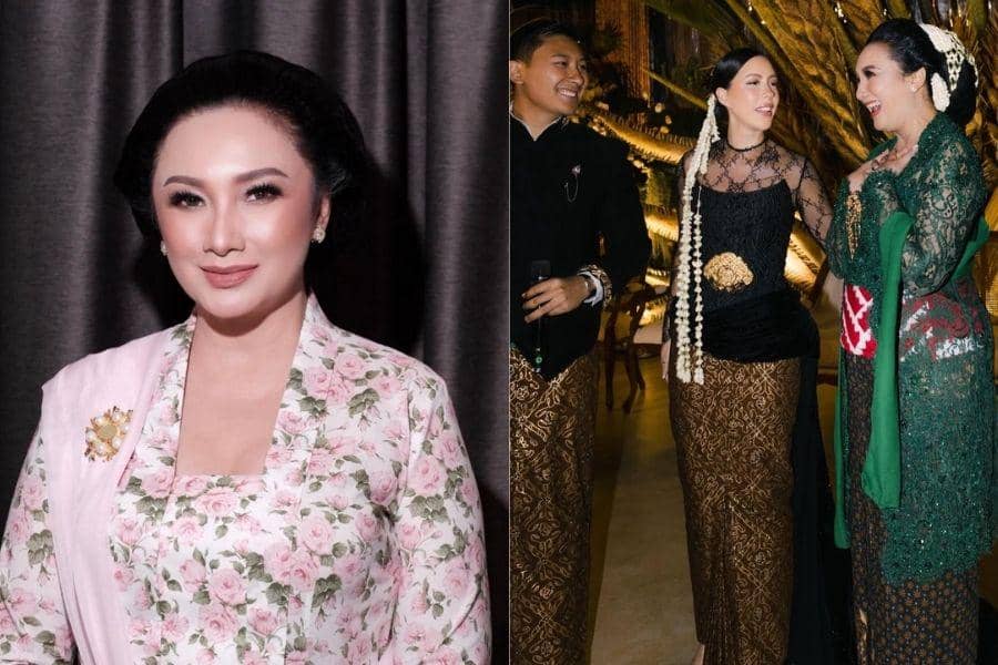 Gaya Tata Cahyani di Rangkaian Pernikahan Darma Mangkuluhur