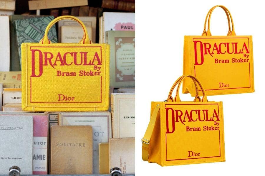 Buku Dracula Karangan Bram Stoker Dijadikan Tote Bag (dok. Nandy Mahi (Christian Dior))