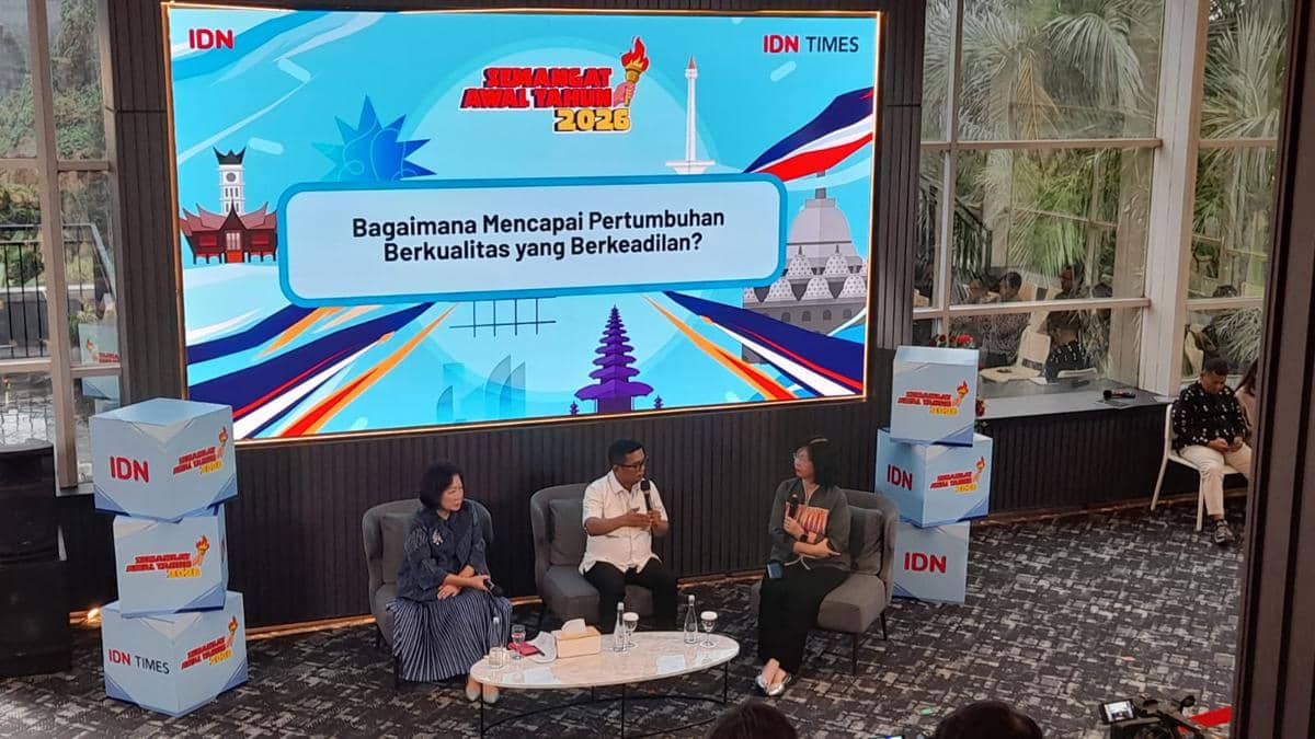 Gubernur Banten Andra Soni di acara Semangat Awal Tahun 2026 by IDN Times 