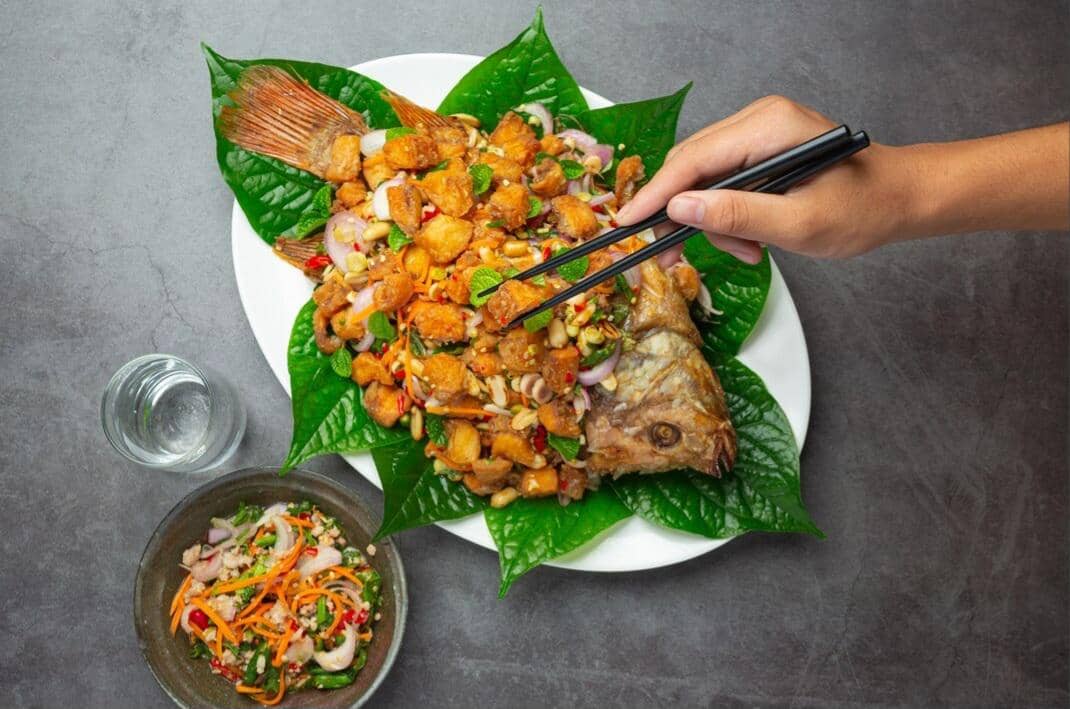 ilustrasi hidangan ikan