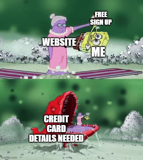 meme kartun tentang kartu kredit