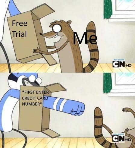 meme kartun tentang kartu kredit