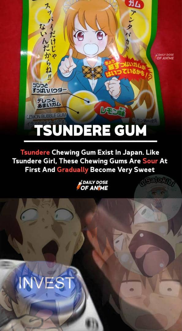 meme anime tentang permen karet