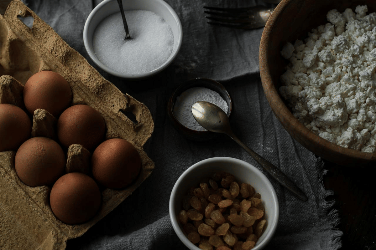 ilustrasi bahan membuat tart